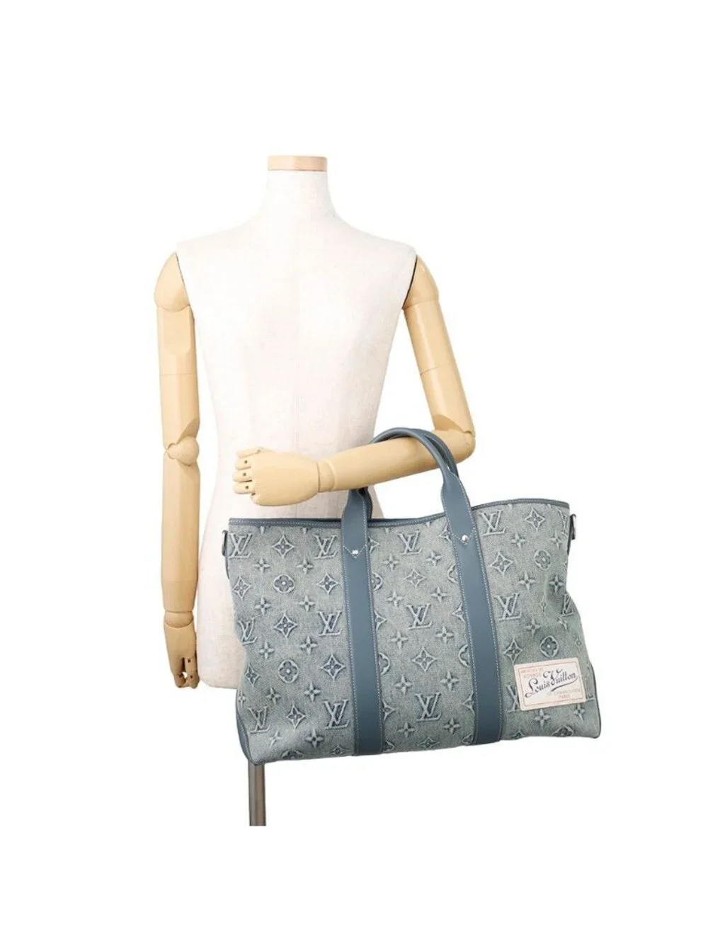 Louis Vuitton Tote Monogram Wash Denim Weekend NM